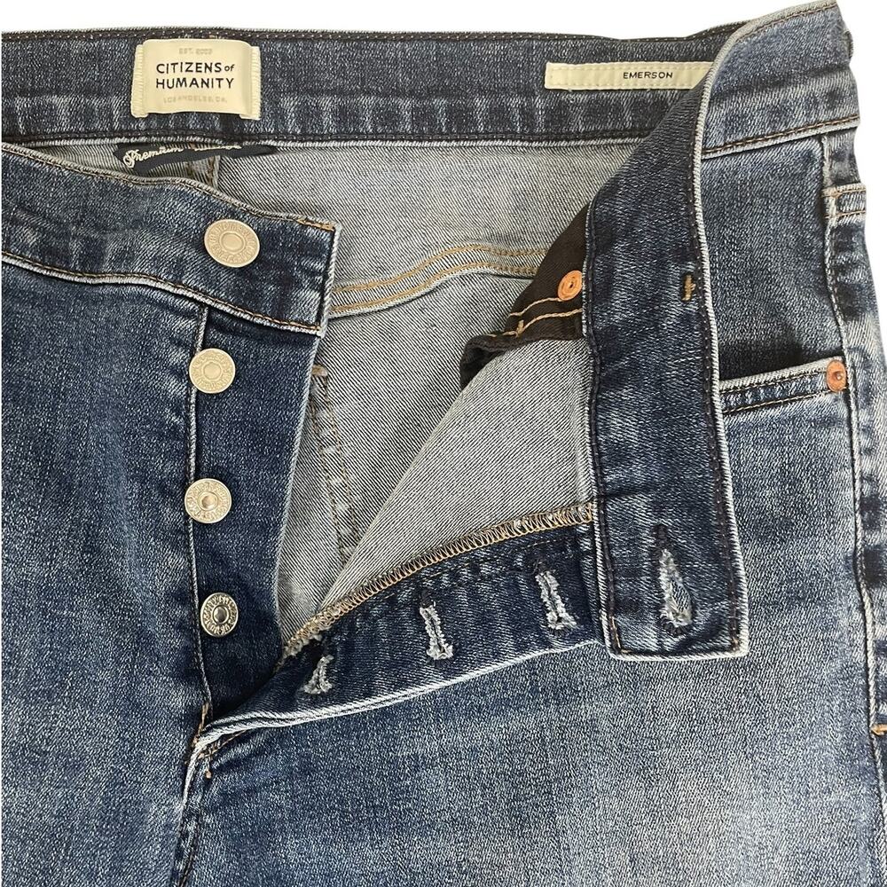 Citizens of Humanity Emerson Slim Boyfriend Jeans Mid Rise Ankle Size 28 Classic - Picture 3 of 14